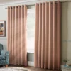 100% Blackout Ring Top Curtains 61" X 54" Pink -DIY 100 blackout ring top curtains 61 x 54 pink5039373078120 01c MP