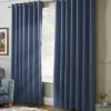 100% Blackout Ring Top Curtains 61" X 90" Blue -DIY 100 blackout ring top curtains 61 x 90 blue5039373078496 01c MP