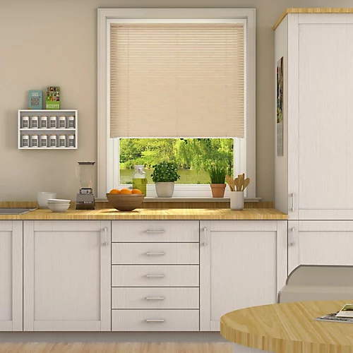 152cm Drop, 25mm Slat PVC Venetian Blind 85cm Natural 3 152cm Drop, 25mm Slat PVC Venetian Blind 85cm Natural