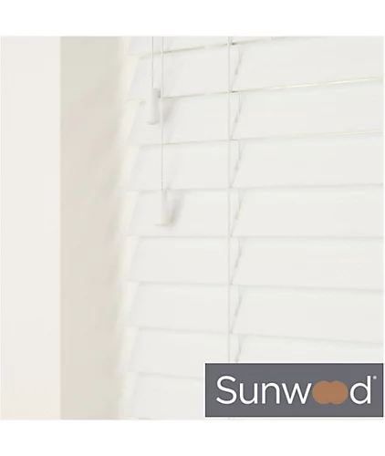 190cm Ultra White Faux Wood Venetian With Strings 130cm Drop 3 190cm Ultra White Faux Wood Venetian With Strings 130cm Drop