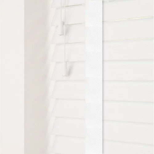250cm Ultra White Faux Wood Venetian With Tapes 130cm Drop 3 250cm Ultra White Faux Wood Venetian With Tapes 130cm Drop