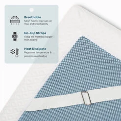 3 Inch Memory Foam Mattress Topper Gel & Bamboo Charcoal Infused Topper For Cooling Sleep And Pressure Relievin Small Double -DIY 3 inch memory foam mattress topper gel bamboo charcoal infused topper for cooling sleep and pressure relievin small double0768469295886 04c MP