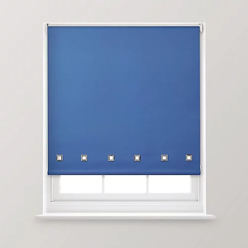 A.Unique Home Premium Quality Trimmable Square Eyelet Window Roller Blind - 5FT - ROYAL BLUE - 150CM (w) X 170cm (L) 3 A.Unique Home Premium Quality Trimmable Square Eyelet Window Roller Blind - 5FT - ROYAL BLUE - 150CM (w) X 170cm (L)