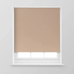 A.Unique Home Premium Trimmable Thermal Blackout Roller Window Blind - 3FT - Mocha - 90cm (W) X 170cm (L)