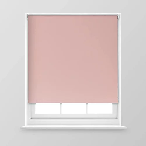 A.Unique Home Premium Trimmable Thermal Blackout Roller Window Blind - 5FT - Pink - 150cm (W) X 170cm (L) 3 A.Unique Home Premium Trimmable Thermal Blackout Roller Window Blind - 5FT - Pink - 150cm (W) X 170cm (L)