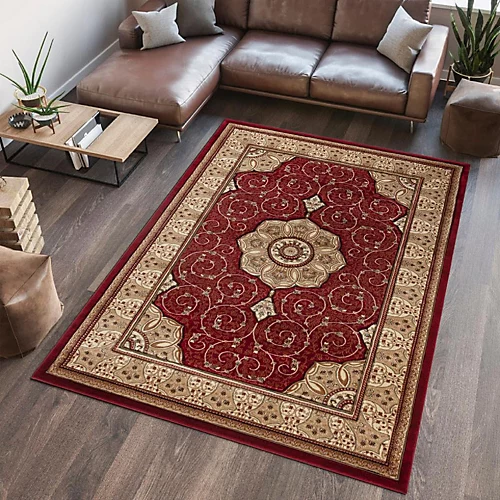 Abaseen 120x170 Cm Red Royal Tabriz Rug Classic Oriental Rug 10mm Soft Pile Washable Area Rugs For Home And Office 3 Abaseen 120x170 Cm Red Royal Tabriz Rug Classic Oriental Rug 10mm Soft Pile Washable Area Rugs For Home And Office