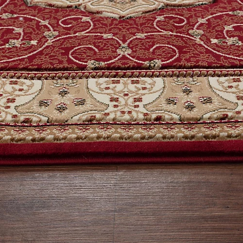 Abaseen 120x170 Cm Red Royal Tabriz Rug Classic Oriental Rug 10mm Soft Pile Washable Area Rugs For Home And Office 4 Abaseen 120x170 Cm Red Royal Tabriz Rug Classic Oriental Rug 10mm Soft Pile Washable Area Rugs For Home And Office - Image 2