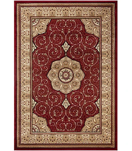 Abaseen 120x170 Cm Red Royal Tabriz Rug Classic Oriental Rug 10mm Soft Pile Washable Area Rugs For Home And Office 5 Abaseen 120x170 Cm Red Royal Tabriz Rug Classic Oriental Rug 10mm Soft Pile Washable Area Rugs For Home And Office - Image 3