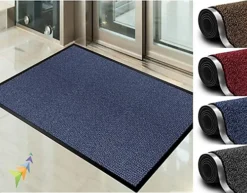 Abaseen Blue 90x120 Cm Door Mat Heavy Duty Indoor Outdoor