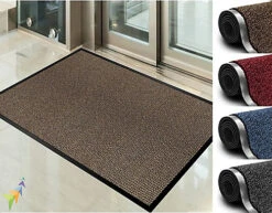 Abaseen Brown 120x180 Cm Door Mat Heavy Duty Indoor Outdoor