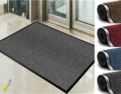 Abaseen Grey 120x180 Cm Door Mat Heavy Duty Indoor Outdoor