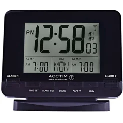 Acctim Delaware Digital Alarm Clock Radio Controlled Dual Couples Alarm Date & Temperature Display Black -DIY acctim delaware digital alarm clock radio controlled dual couples alarm date temperature display black5012562716836 03c MP