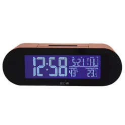 Acctim Kian Digital Alarm Clock Crescendo Alarm Date, Temperature & Humidity Display Pop Up Alarm Soft Coral -DIY acctim kian digital alarm clock crescendo alarm date temperature humidity display pop up alarm soft coral5012562161049 04c MP