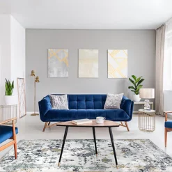 Alice Traditional Blue & Cream Rug 170cmx120cm -DIY alice traditional blue cream rug 170cmx120cm5021318018933 01i