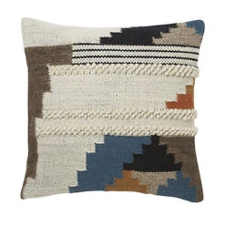 Ambre Multicolour Rug Loop Indoor Cushion (L)50cm X (W)50cm