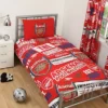 Arsenal FC Patch Single Duvet Cover And Pillowcase Set -DIY arsenal fc patch single duvet cover and pillowcase set5015860187681 01c MP