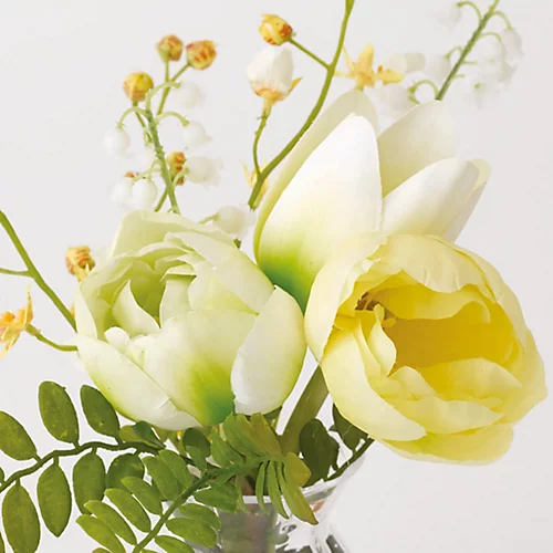 Bloom Artificial Hastings Tulip Posy - Faux Fake Tulip, Lily Of The Valley & Orchid Flower Arrangement - H20 X W13cm, Vase Not Included 5 Bloom Artificial Hastings Tulip Posy - Faux Fake Tulip, Lily Of The Valley & Orchid Flower Arrangement - H20 X W13cm, Vase Not Included - Image 3