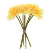 Artificial Silk Gerbera Bunch, 7 Flower Stems - Yellow. H25 Cm -DIY artificial silk gerbera bunch 7 flower stems yellow h25 cm5055977318073 01c MP