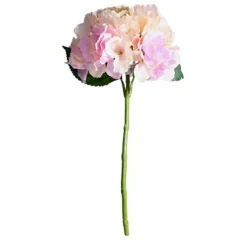 Artificial Silk Hydrangea Stem, Blush Pink. H42 Cm. -DIY artificial silk hydrangea stem blush pink h42 cm 5055977027173 04c MP