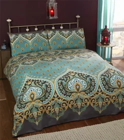 Asha Zoro Emerald Duvet Cover Set