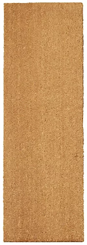 Astley Plain Rectangle Doormat Natural Non-Slip PVC Backing Waterproof 40 X 120 Cm
