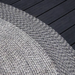 Athena 300cm Round Weatherproof Indoor And Outdoor Rug In Shale Grey -DIY athena 300cm round weatherproof indoor and outdoor rug in shale grey5060933961552 04c MP