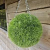 Best Artificial 28cm Green Grass Moss Hanging Basket Topiary Ball - Suitable For Outdoor Use - Weather & Fade Resistant -DIY best artificial 28cm green grass moss hanging basket topiary ball suitable for outdoor use weather fade resistant5060637305744 01c MP