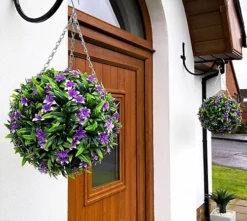 Best Artificial 28cm Purple Lily Hanging Basket Flower Topiary Ball - Suitable For Outdoor Use - Weather & Fade Resistant 8 Best Artificial 28cm Purple Lily Hanging Basket Flower Topiary Ball - Suitable For Outdoor Use - Weather & Fade Resistant -DIY best artificial 28cm purple lily hanging basket flower topiary ball suitable for outdoor use weather fade resistant5060637305911 03c MP