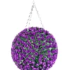 Best Artificial 28cm Purple Rose Hanging Basket Flower Topiary Ball - Suitable For Outdoor Use - Weather & Fade Resistant -DIY best artificial 28cm purple rose hanging basket flower topiary ball suitable for outdoor use weather fade resistant5060256542940 01c MP