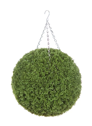 Best Artificial 36cm Green Conifer Grass Hanging Basket Topiary Ball - Suitable For Outdoor Use - Weather & Fade Resistant 3 Best Artificial 36cm Green Conifer Grass Hanging Basket Topiary Ball - Suitable For Outdoor Use - Weather & Fade Resistant