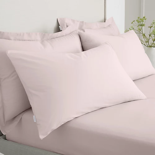 Bianca Fine Linens 200 Thread Count Cotton Percale Standard 50x75cm Pack Of 2 Pillow Cases With Envelope Closure Blush Pink 3 Bianca Fine Linens 200 Thread Count Cotton Percale Standard 50x75cm Pack Of 2 Pillow Cases With Envelope Closure Blush Pink