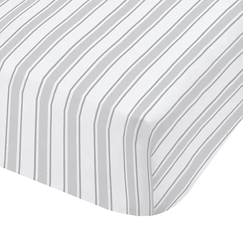 Bianca Fine Linens Bedroom Check And Stripe Fitted Sheet 25cm Depth Grey 3 Bianca Fine Linens Bedroom Check And Stripe Fitted Sheet 25cm Depth Grey