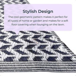 Black & White Geometric Outdoor Rug Camping Floor Mat Picnic Blanket 120 X 180cm -DIY black white geometric outdoor rug camping floor mat picnic blanket 120 x 180cm5060575071985 04c MP