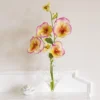Bloom Artificial Short Pansy Arrangement In Vase - Faux Fake Realistic Flower Centrepiece Floral Home Decoration - H30cm X W12cm -DIY bloom artificial short pansy arrangement in vase faux fake realistic flower centrepiece floral home decoration h30cm x w12cm5053335832650 01c MP
