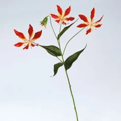 Bloom Artificial Single Gloria Lily Flower Stem - Faux Fake Silk Flower Indoor Home Decoration Floral Arrangements - L75cm -DIY bloom artificial single gloria lily flower stem faux fake silk flower indoor home decoration floral arrangements l75cm5053335808198 03c MP