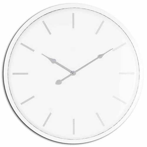 Brandon Wall Clock - Metal - L4 X W49 X H49 Cm - White 4 Brandon Wall Clock - Metal - L4 X W49 X H49 Cm - White - Image 2