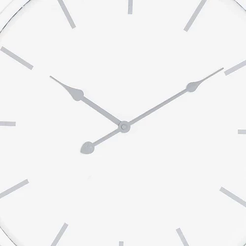 Brandon Wall Clock - Metal - L4 X W49 X H49 Cm - White 5 Brandon Wall Clock - Metal - L4 X W49 X H49 Cm - White - Image 3