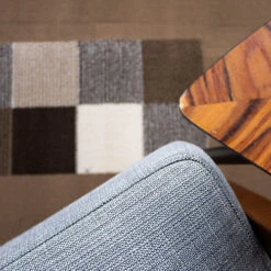 Brown Bordered Geometric Living Room Rug 60x110cm -DIY brown bordered geometric living room rug 60x110cm5059815618639 04c MP