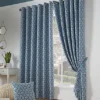 Camb 90" X 90" Blue (Ring Top Curtains) -DIY camb 90 x 90 blue ring top curtains 5039373082851 01c MP
