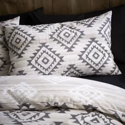 Catherine Lansfield Aztec Geo Geometric Duvet Cover Set With Pillowcases Natural -DIY catherine lansfield aztec geo geometric duvet cover set with pillowcases natural5057681106755 03c MP
