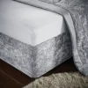 Catherine Lansfield Bedroom Crushed Velvet Divan Base Wrap Silver Grey -DIY catherine lansfield bedroom crushed velvet divan base wrap silver grey5057681086873 01c MP
