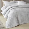 Catherine Lansfield Bedroom Lennon Stripe Quilted 220x220cm Bedspread White -DIY catherine lansfield bedroom lennon stripe quilted 220x220cm bedspread white5057681101613 01c MP