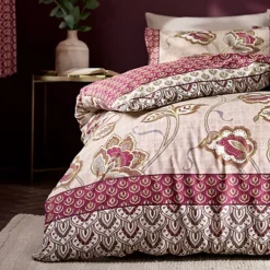 Catherine Lansfield Kashmir Paisley Floral Duvet Cover Set With Pillowcases Natural -DIY catherine lansfield kashmir paisley floral duvet cover set with pillowcases natural5012601420892 04c MP