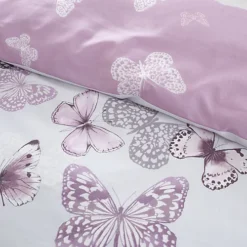 Catherine Lansfield Scatter Butterfly Duvet Cover Set With Pillowcases Heather -DIY catherine lansfield scatter butterfly duvet cover set with pillowcases heather5057681060507 03c MP