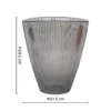 Charcoal Ribbed Vase H24.5Cm W21.5Cm -DIY charcoal ribbed vase h24 5cm w21 5cm5055352848522 01c MP