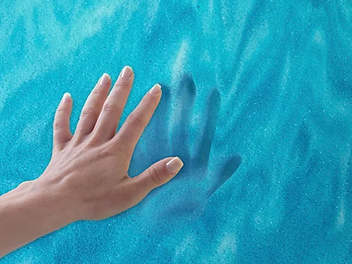 Cool Blue Hybrid Memory Foam Orthopaedic Mattress Topper, 7.5cm, 4FT (120x190cm) 4 Cool Blue Hybrid Memory Foam Orthopaedic Mattress Topper, 7.5cm, 4FT (120x190cm) - Image 2