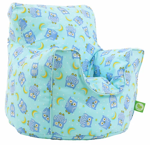DIY -DIY cotton blue owl bean bag arm chair with beans child teen size5060274114761 02c MP 1