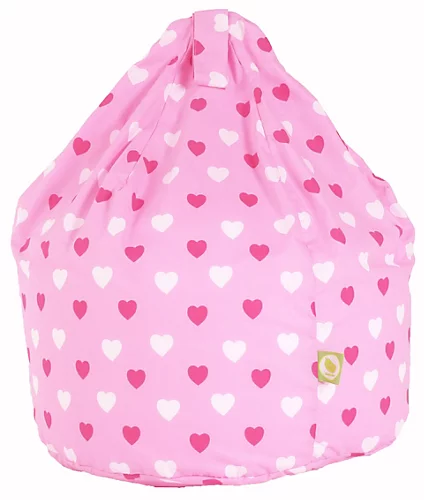 Cotton Pink Hearts Bean Bag Child Size 3 Cotton Pink Hearts Bean Bag Child Size