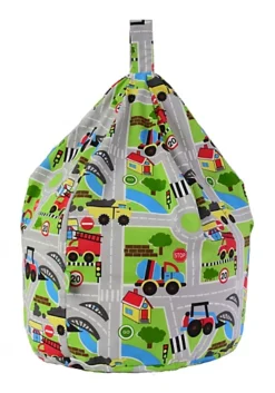 Cotton Road Map Bean Bag Child Size