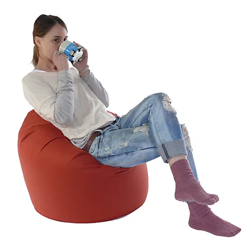 Cotton Twill Terracotta Bean Bag Large Size 4 Cotton Twill Terracotta Bean Bag Large Size - Image 2